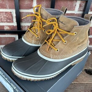 Eddie Bauer Hunt Pac Leather Mid Winter Snow Insulated Boot - Women’s 10 US